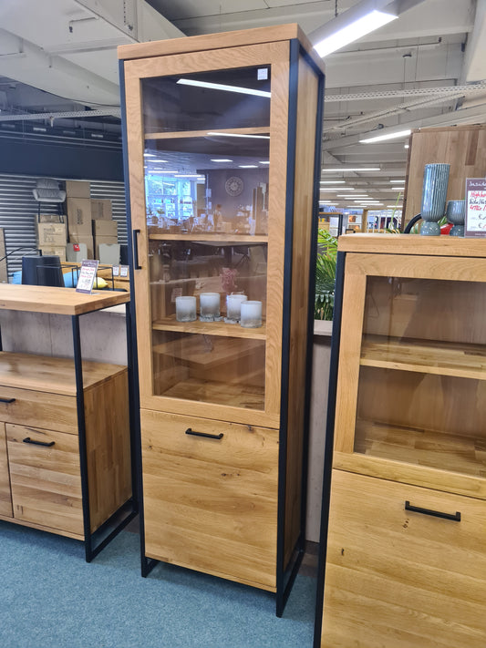 Vitrine "Oslo" - Eiche massiv geölt