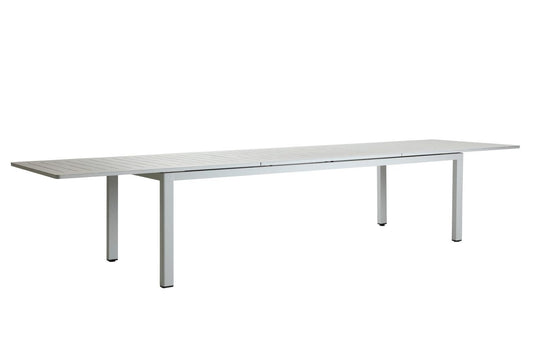 Gartentisch / Esstisch Lomma XL, 260-380x100 cm, Hellgrau