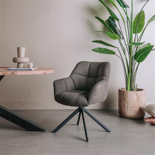 Esszimmerstuhl „Alba" mit Armlehnen (drehbar)