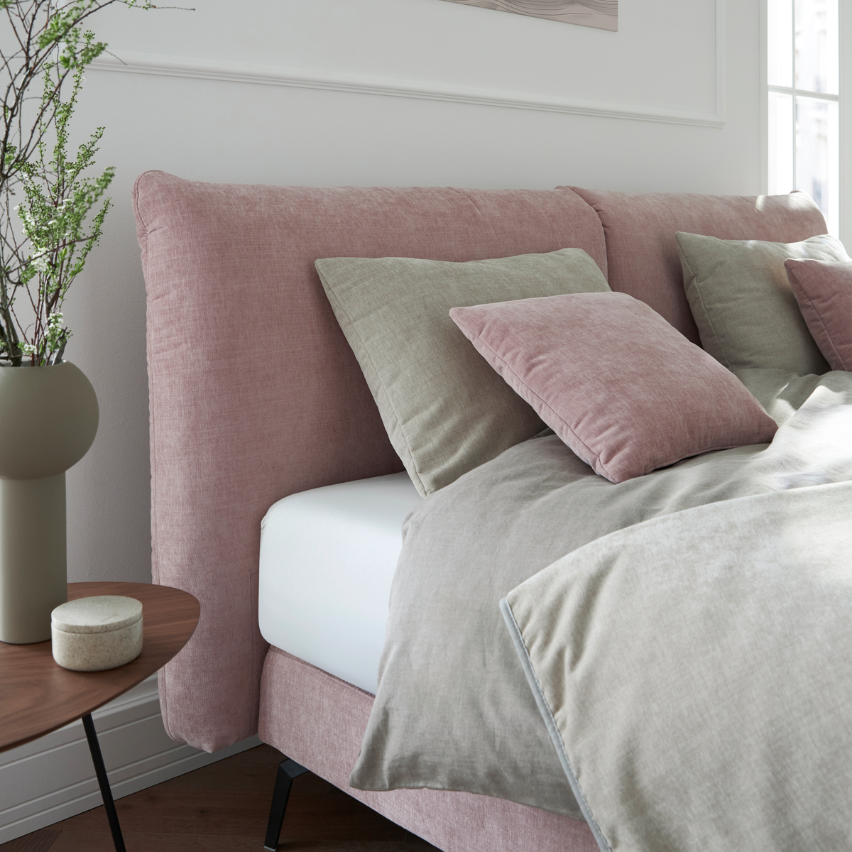 HUKLA Boxspringbett rosé