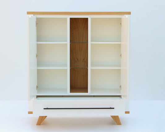Highboard „Petar" white 125