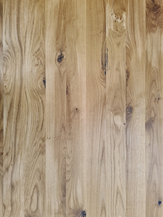 Eiche Tischplatte Massiv Geölt 3 cm schweizer Kante oder 4 cm Baumkante (versch. Größen)