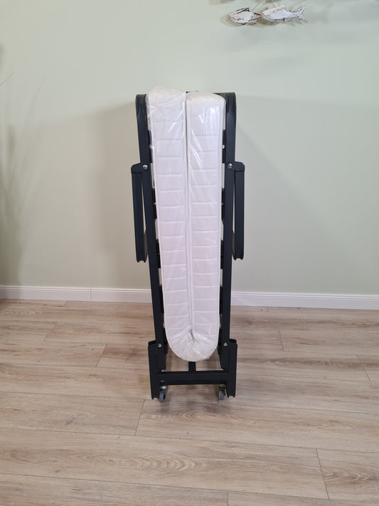 Gästebett, Klappbett, Reisebett, komfortabel , 90 x 200 cm mit Lattenunterfederung