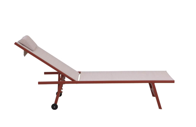 BEST „Travis" – Sonnenliege terracotta