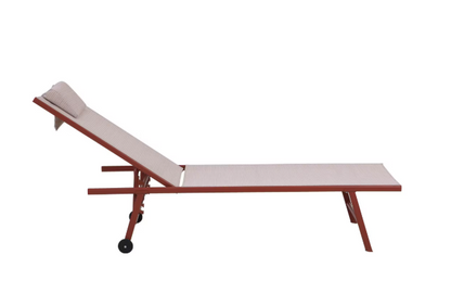 BEST „Travis" – Sonnenliege terracotta