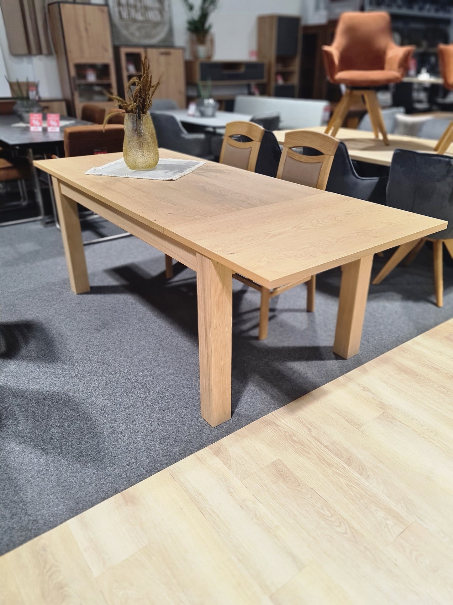 Niehoff Esstisch "Madrid" in 3 Größen Eiche furniert bianco