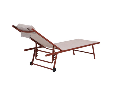 BEST „Travis" – Sonnenliege terracotta