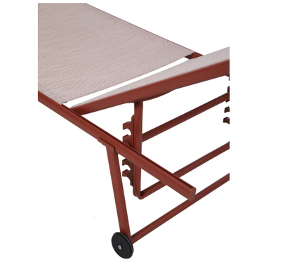 BEST „Travis" – Sonnenliege terracotta