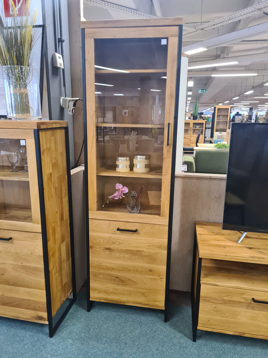 Vitrine "Oslo" - Eiche massiv geölt