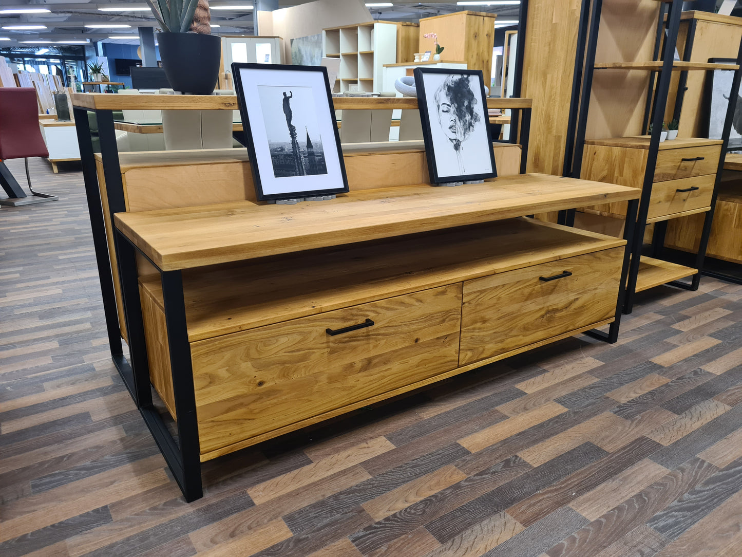 TV-Element "Oslo" Eiche massiv in verschiedenen Größen und 2 Varianten