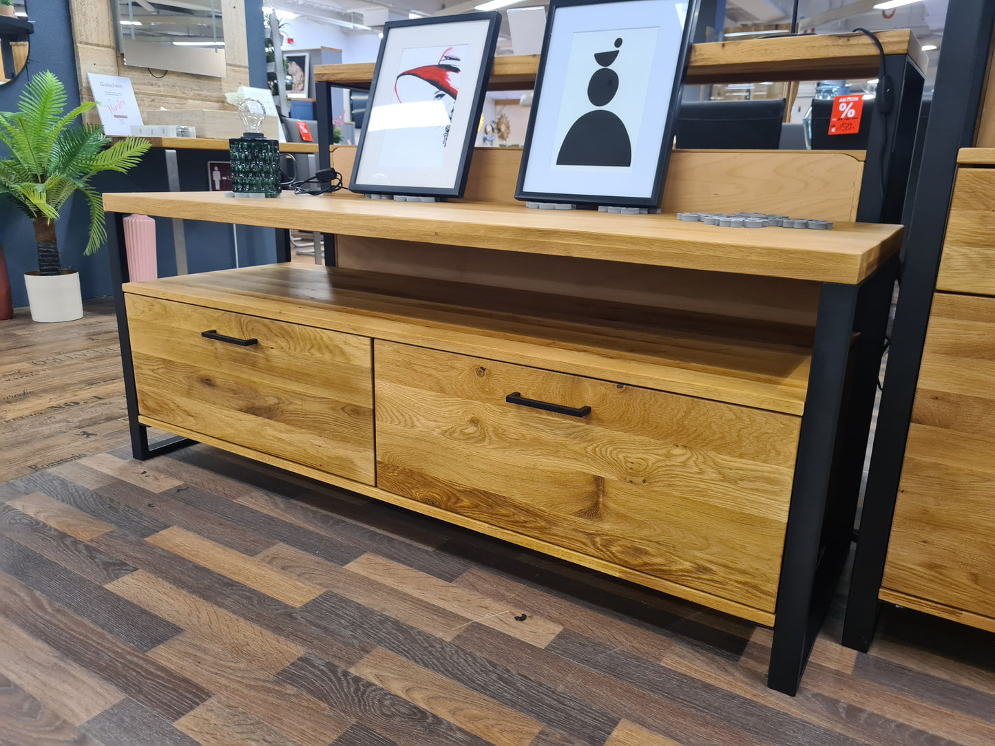 TV-Element "Oslo" Eiche massiv in verschiedenen Größen und 2 Varianten