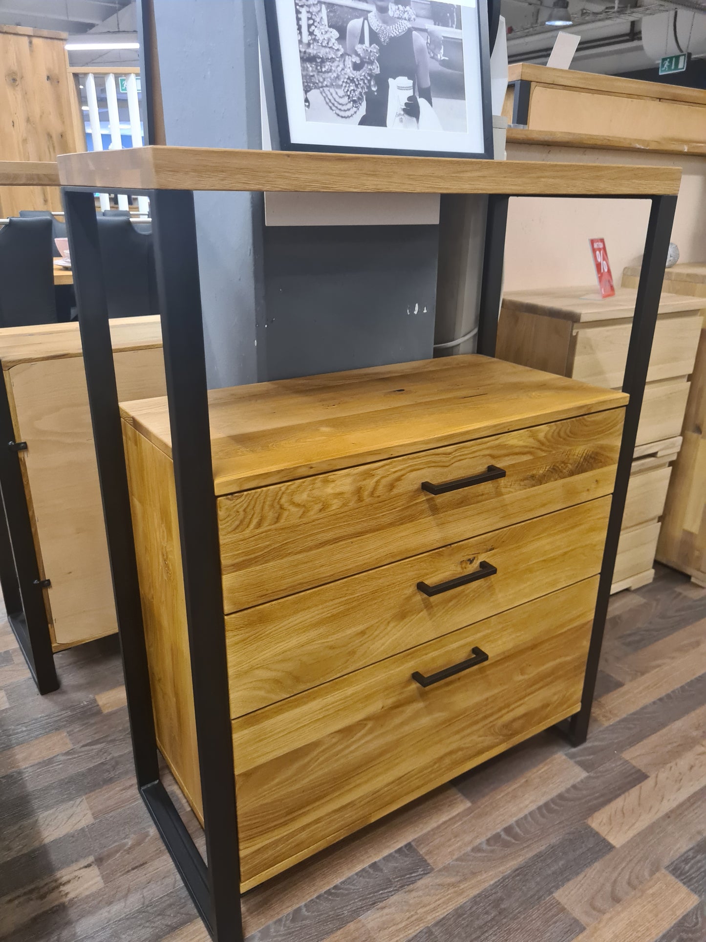 Kommode "Oslo" - Eiche Massiv geölt, in 3 Ausstattungsmerkalen und 2 Varianten