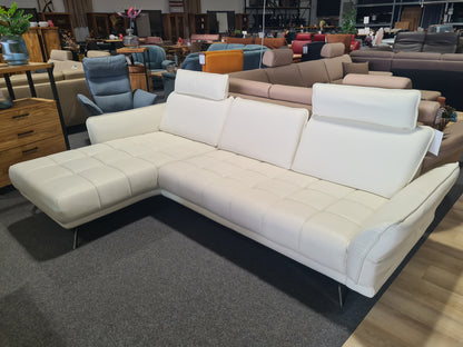 Polinova Ledergarnitur Leder vivre white