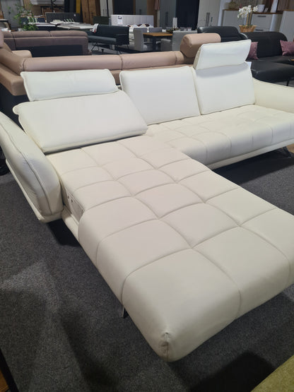 Polinova Ledergarnitur Leder vivre white