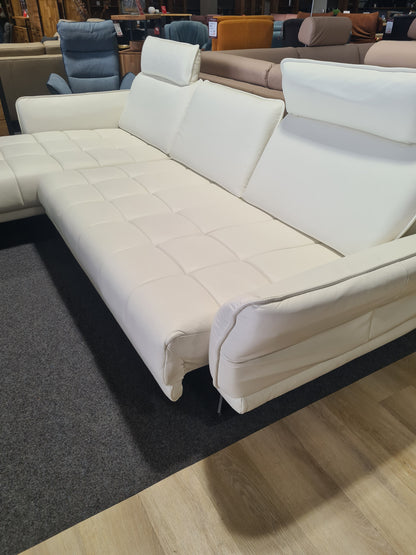 Polinova Ledergarnitur Leder vivre white