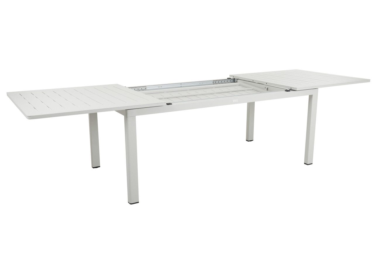 Gartentisch / Esstisch Lomma XL, 260-380x100 cm, Hellgrau