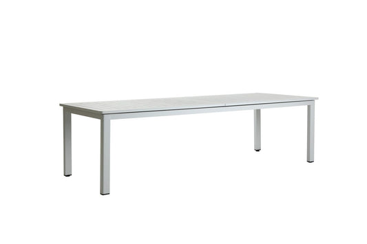 Gartentisch / Esstisch Lomma XL, 260-380x100 cm, Hellgrau