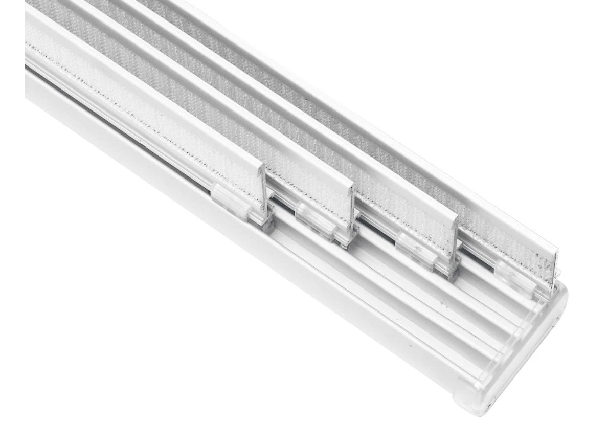 Gardinia Flächenvorhangschiene Komfort Komplett-Set 4 oder 5-läufig Weiß 225 cm oder 280 cm