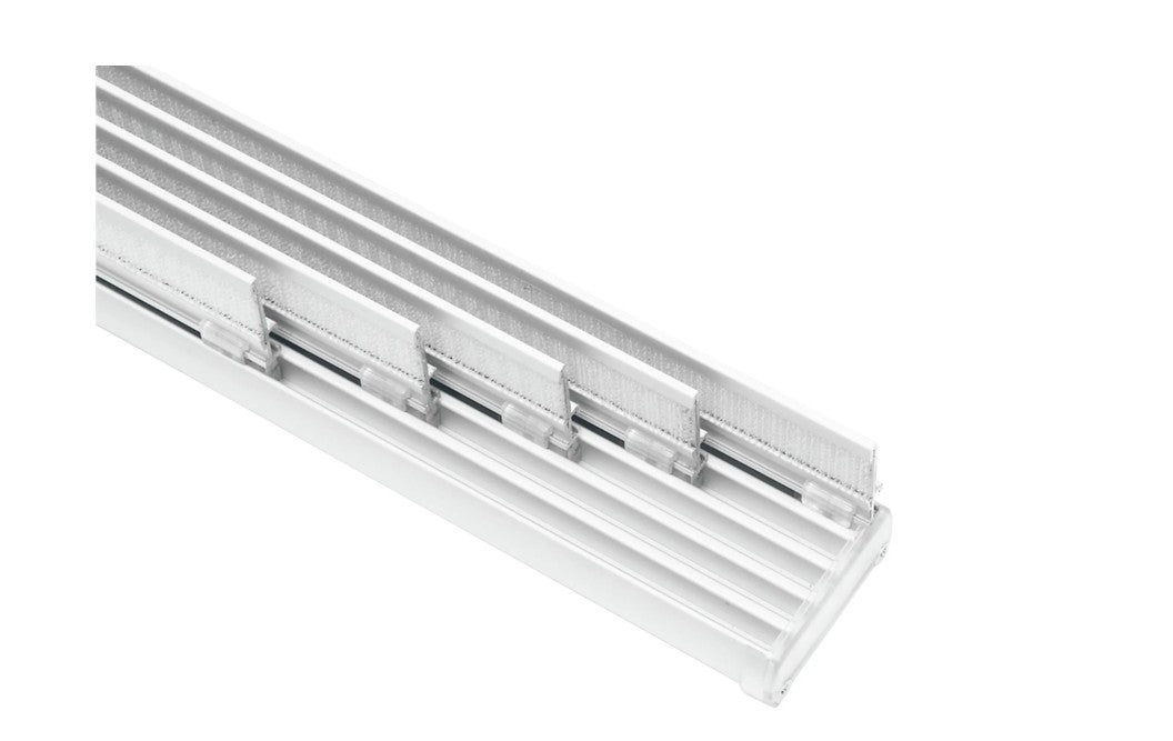 Gardinia Flächenvorhangschiene Komfort Komplett-Set 4 oder 5-läufig Weiß 225 cm oder 280 cm