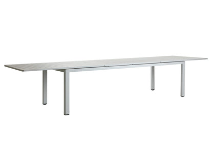 Gartentisch / Esstisch Lomma XL, 260-380x100 cm, Hellgrau