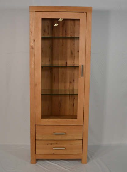 Niehoff Vitrine 1 türig System-Vintage 1 Tür + 2 Schübe