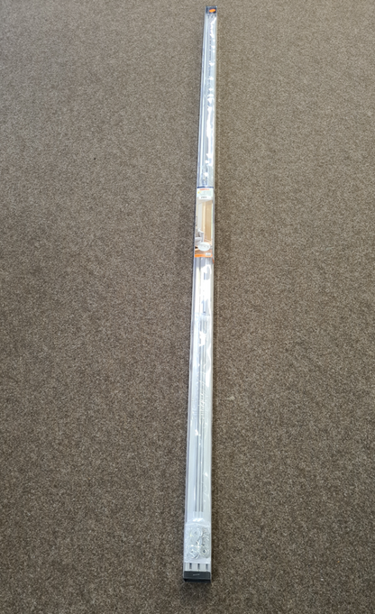 Komplett-Set für Flächenvorhang Atlanta silber 3-läufig 260 cm eine Schiene Aluminium