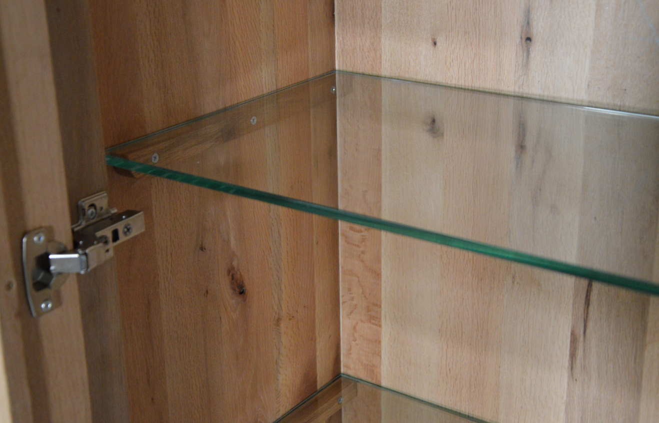 Niehoff Vitrine 1 türig System-Vintage 1 Tür + 2 Schübe