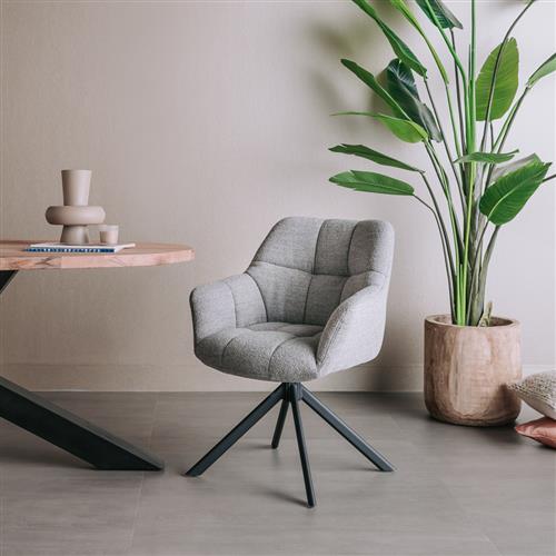 Esszimmerstuhl „Alba" mit Armlehnen (drehbar)