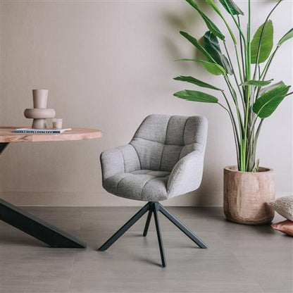 Esszimmerstuhl „Alba" mit Armlehnen (drehbar)