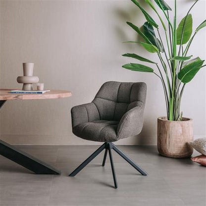 Esszimmerstuhl „Alba" mit Armlehnen (drehbar)