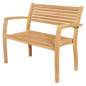 Gartenbank >Karimata< Premium Teak stapelbar