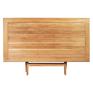 Gartentisch >Karimata< Premium Teak klappbar 160x80cm