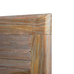 Gartentisch >Karimata< Teak klappbar 110x70cm - Grey Wash