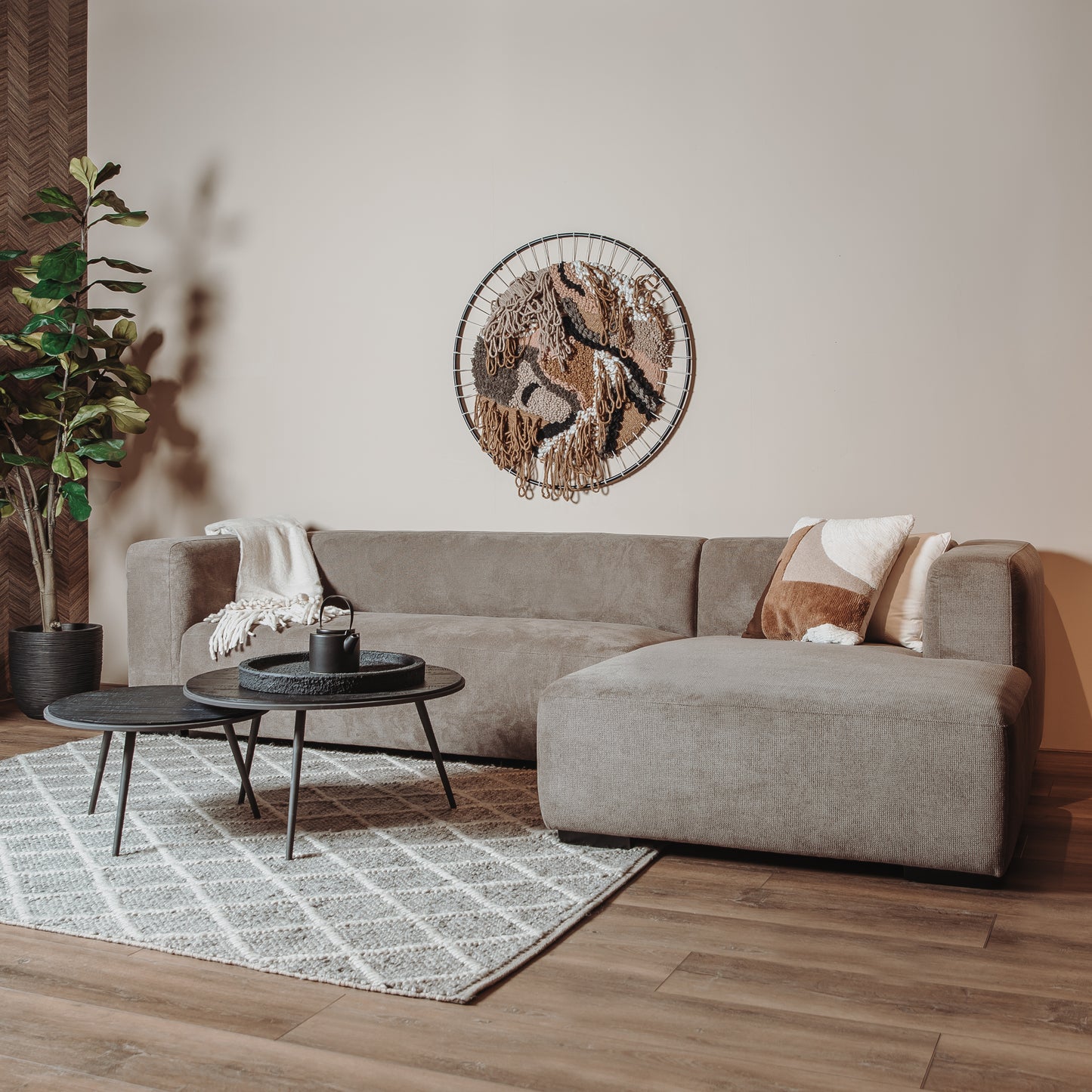 Polstergarnitur „Glasgow" - L/R Ottomane