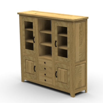 BIG Buffet „Irvine“ - Massive Wildeiche mit großzügigem Stauraum