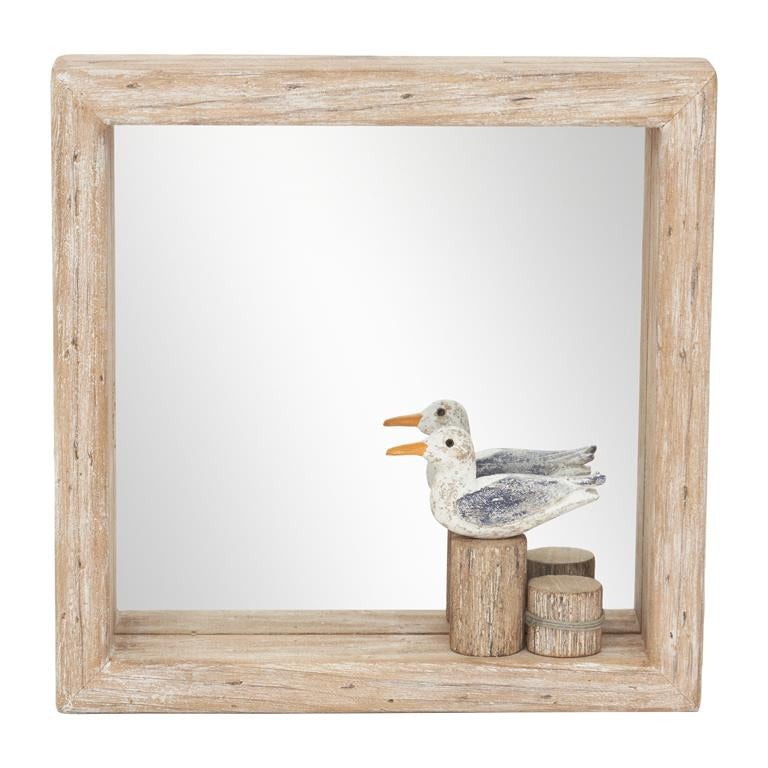 Spiegel mit Vogel