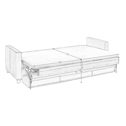 HUKLA Schlafsofa „cyber moos"