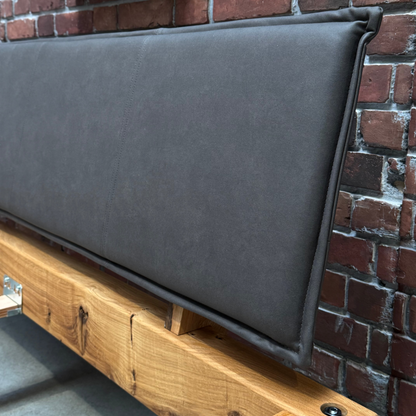 Balkenbett Eiche Massiv