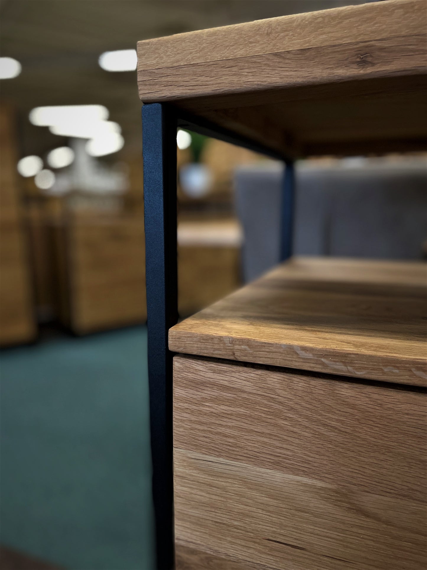 Sideboard, Anrichte, Kommode "Oslo" - Eiche massiv geölt, in 2 Größen und 2 Varianten