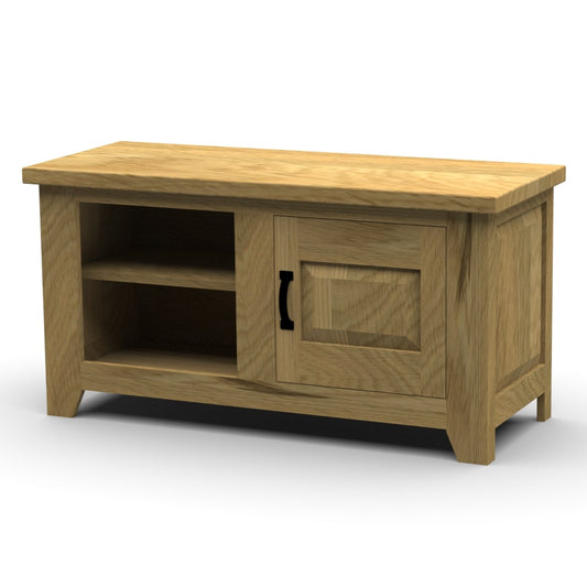 Lowboard „Irvine“ – Massive Wildeiche mit modernem Stauraum