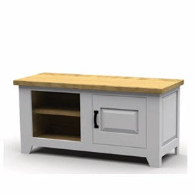 Lowboard „Irvine“ – Massive Wildeiche mit modernem Stauraum