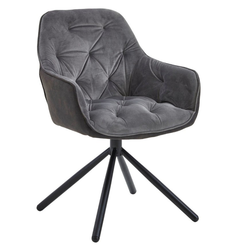 Niehoff Schalensessel / Drehsessel "Update" anthrazit / silber