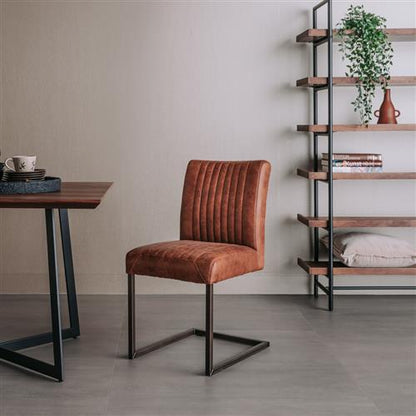 Esszimmerstuhl „Ferro“ - light brown (ohne Armlehnen)