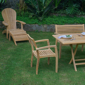 Gartentisch >Karimata< Premium Teak klappbar 160x80cm