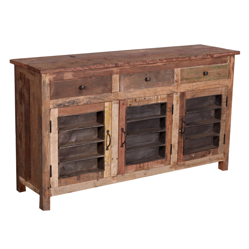 Sideboard Bakery aus Recycle Holz - 3 Türen & 3 Schubladen