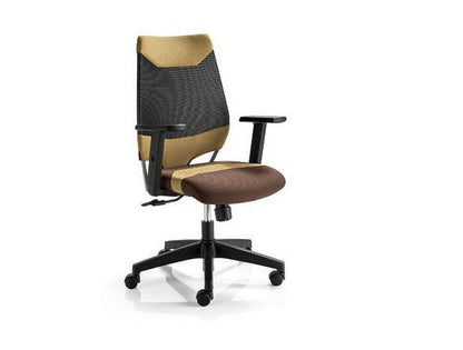 Mayer 2285 Bürodrehstuhl Drehstuhl Mokami beige/braun mit höhenverstellbaren Armlehen