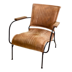 Lounge Stuhl >Nirsa< Premium Büffelleder