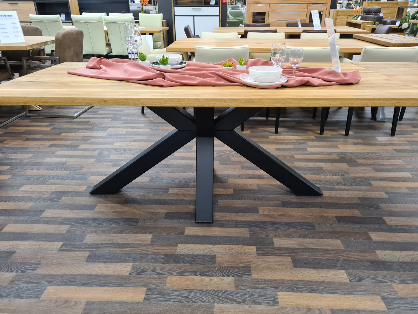 Tischplatten Eiche geölt mit gerader Kante verschiedene Größen und Stärken