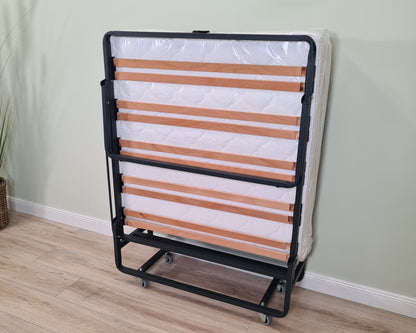 Gästebett, Klappbett,  Reisebett, komfortabel , 90 x 200 cm mit Lattenunterfederung