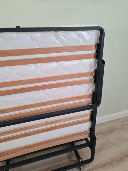 Gästebett, Klappbett,  Reisebett, komfortabel , 90 x 200 cm mit Lattenunterfederung